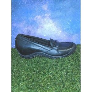 Merrell Plaza Glide Black Leather Pumps Comfort Wedges Women’s Shoes Size 9
